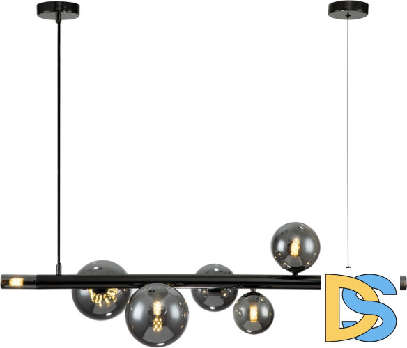 Подвесная люстра Indigo Canto 11026/8PL Black V000240