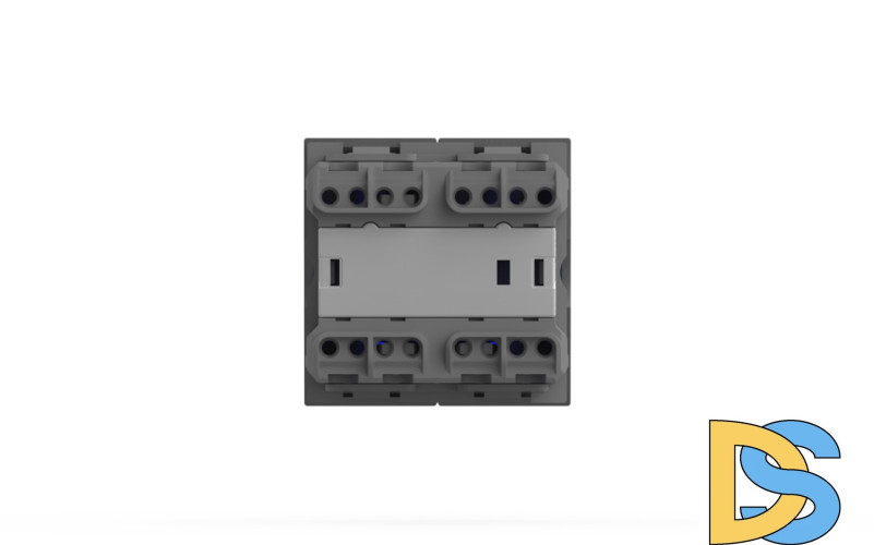 Выключатель двухклавишный с подсветкой ELBI Moda Vox 611-041032-203