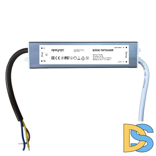 Блок питания Apeyron 25Вт DC24В 1А IP67 03-166