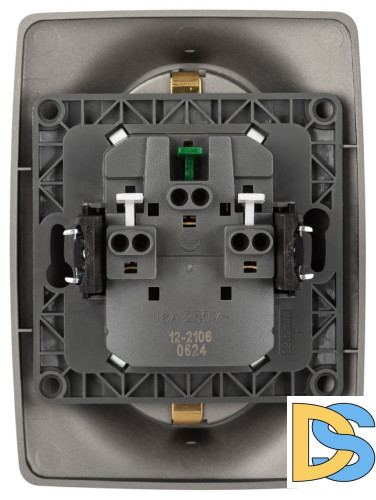 Розетка двухместная Эра 12-2106-16 Б0065706