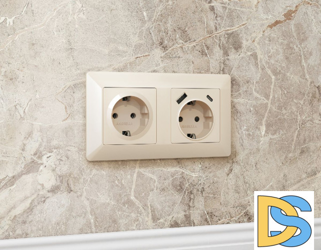 Рамка четырехместная Ambrella Volt Line AF110304