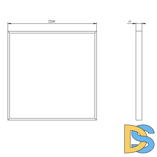 Светодиодная панель Эра SPO-940-3-40K-032 Б0051602