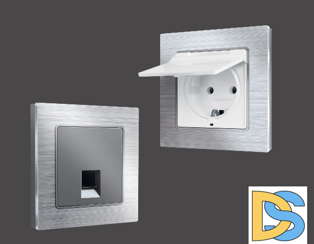 Рамка трехместная Ambrella Volt Platos AF550103