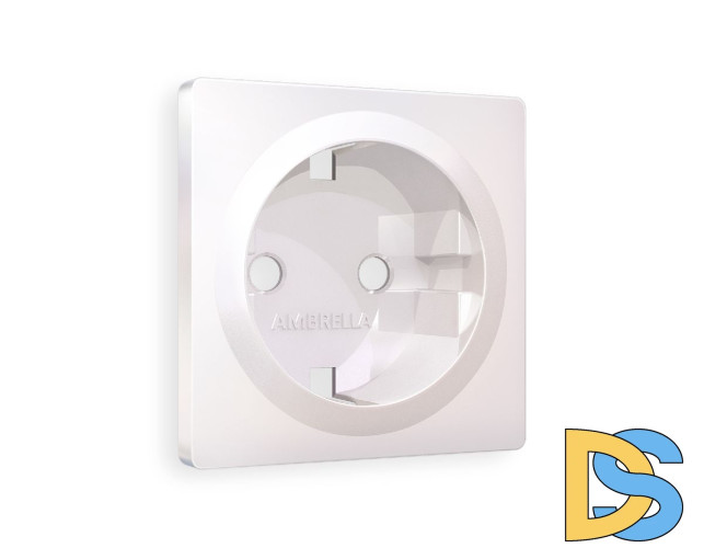 Лицевая панель для розетки с/з Ambrella Volt Alfa AP2060