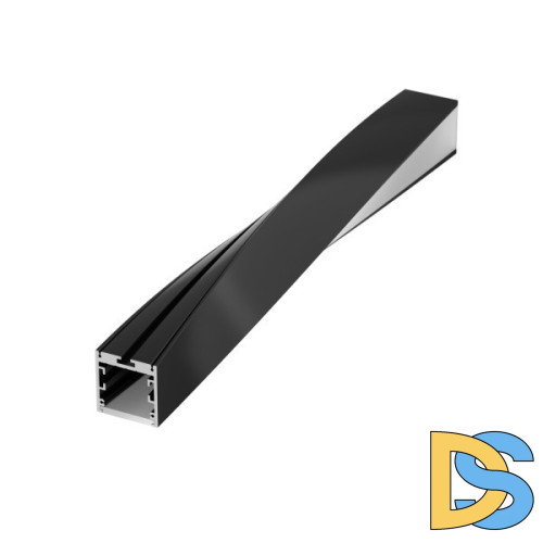 Алюминиевый профиль Arlight SL-ARC-3535-Twist90L-400 Black 032679
