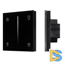 Панель Arlight Smart-P6-Dim-G-IN Black (12-24V, 4x3A, Sens, 2.4G) 034780