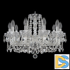 Подвесная люстра Bohemia Ivele Crystal 5402/10/195 Ni Clear/M-1F