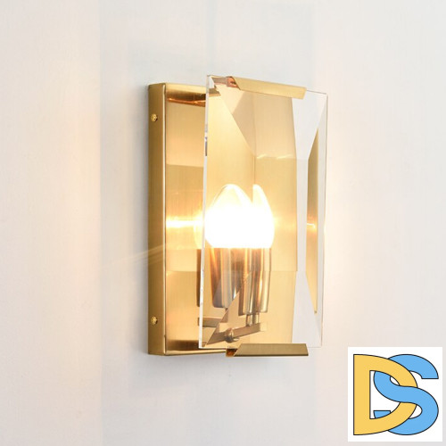 Настенный светильник Delight Collection Harlow Crystal A003-165 A1 ti-gold