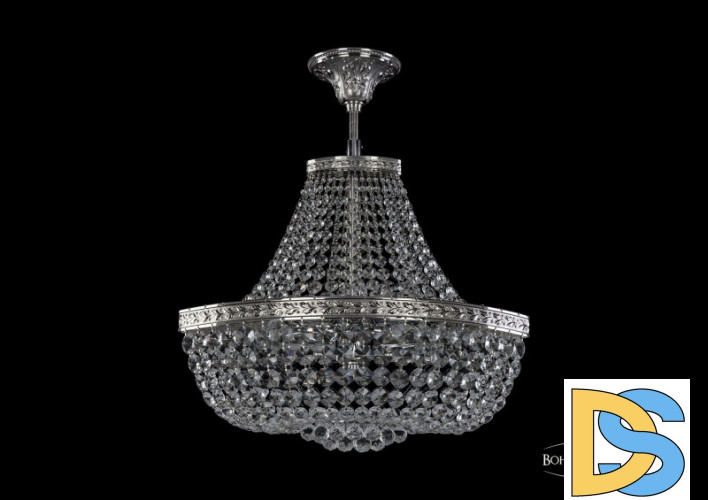 Люстра на штанге Bohemia Ivele Crystal 19283/H1/45IV Ni