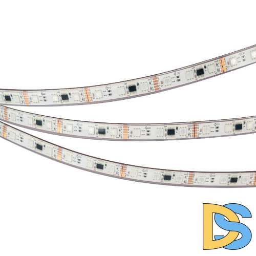 Светодиодная герметичная лента Arlight DMX-PFS-B60-12mm 12V RGB-PX3 (14 W/m, IP68, 5060, 5m) 039175