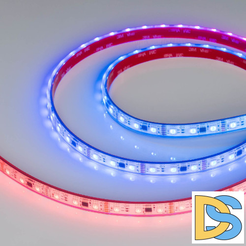 Светодиодная герметичная лента Arlight DMX-PFS-B60-12mm 12V RGB-PX3 (14 W/m, IP68, 5060, 5m) 039175