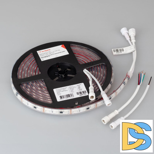 Светодиодная герметичная лента Arlight DMX-PFS-B60-12mm 12V RGB-PX3 (14 W/m, IP68, 5060, 5m) 039175