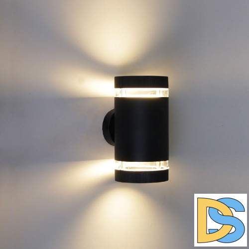 Уличный настенный светильник Reluce 86226-9.2-002CT 2*GX53 BK