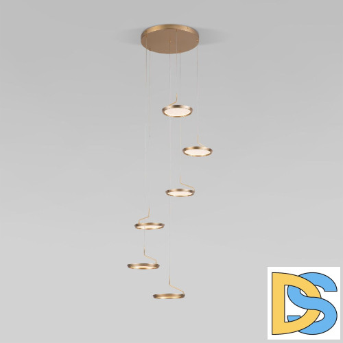 Каскадная люстра Eurosvet Crespella 90034/6 золото a069295