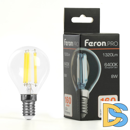 Лампа светодиодная Feron LB-1708 E14 8W 6400K 51261