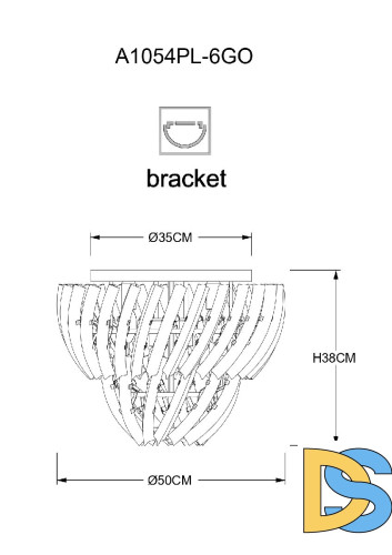 Потолочная люстра Arte Lamp Ella A1054PL-6GO