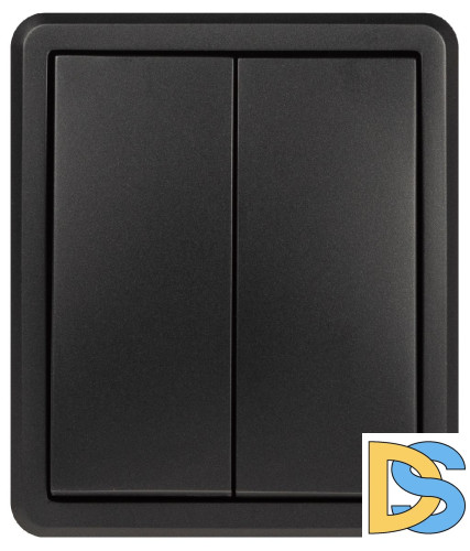 Выключатель двойной с подсветкой Эра Эксперт 11-1205-05 Б0063021