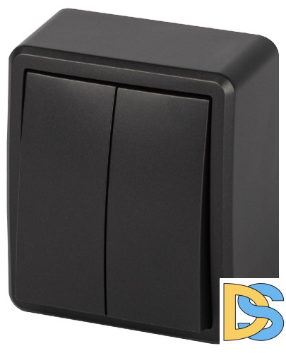 Выключатель двойной с подсветкой Эра Эксперт 11-1205-05 Б0063021