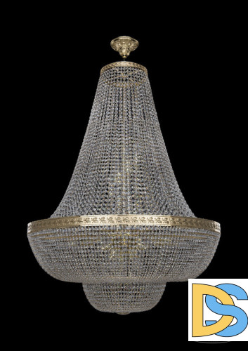 Люстра на штанге Bohemia Ivele Crystal 19091/H2/90IV G
