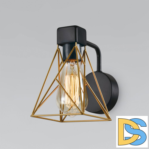 Бра Eurosvet Trappola 70107/1 черный/латунь a061401