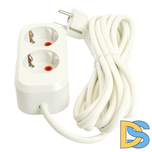 Удлинитель двухместный Stekker Home 49340