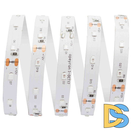 Светодиодная лента Apeyron 12В СТ 4,8Вт/м smd3528, 60д/м IP20 5м красная 00-35