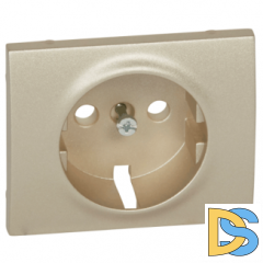 Лицевая панель для розетки с заземлением Legrand Galea Life - титан