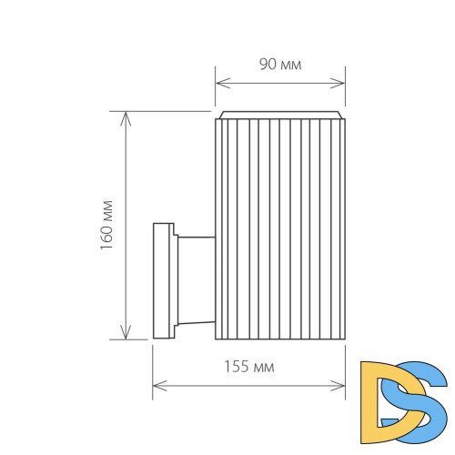 Уличный настенный светильник Elektrostandard 1404 Techno 4690389073014