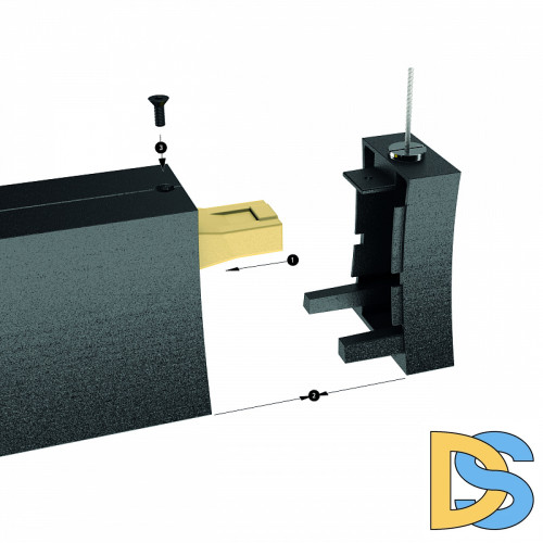 Заглушка с креплением к потолку Mantra Hanok 7556