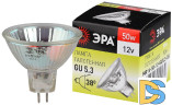Лампа галогенная Эра GU5.3 50W 3000K GU5.3-MR16-50W-12V-CL C0027358