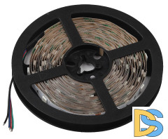 Светодиодная лента Эра 12В 5050 7,2Вт/м RGB 5м IP20 LS5050-7,2-30-12-RGB-IP20-2year-5m KU-5050AD-30D-RGB Б0044120