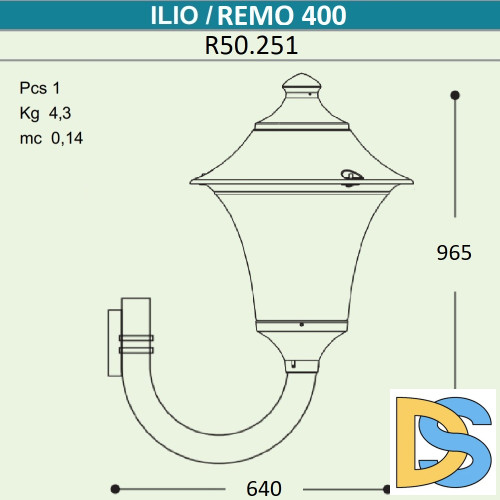 Уличный настенный светильник Fumagalli Remo R50.251.000.AXH27