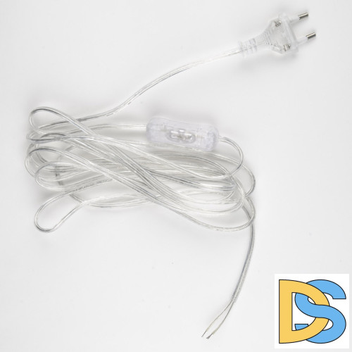 Сетевой шнур Uniel UCX-C12/01A-450 CLEAR UL-00007235