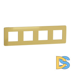 Рамка 4-постовая Schneider Electric Unica New NU280859