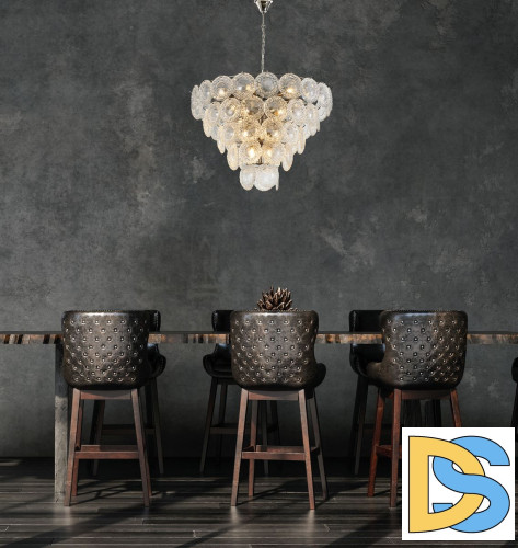 Подвесная люстра iLamp Rockfeller P2549-18 Nickel