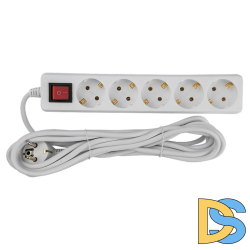 Удлинитель бытовой General GES-16-3x100-5-7m-S 470048