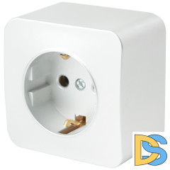 Розетка 1-местная с/з Stekker София MST16-11-01 49302