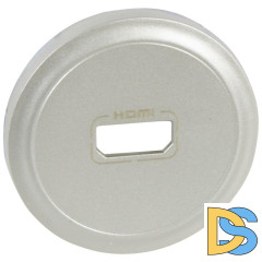Лицевая панель Legrand Celiane розетки аудио/видео HDMI титановая 068516