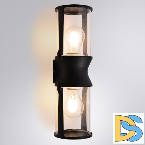 Уличный настенный светильник Arte Lamp Minchir A8306AL-2BK