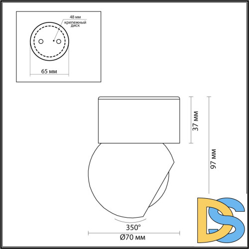 Спот Odeon Light Nubus 6612/7CL
