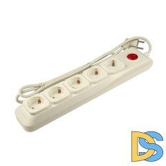 Cетевой фильтр (UL-00001754) Uniel 5гн х 3м с/з Lux S-GSL5-3 Ivory