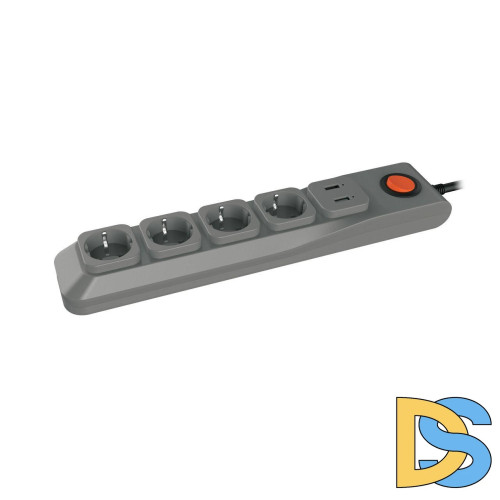 Cетевой фильтр (UL-00001754) Uniel 5гн х 3м с/з Lux S-GSL5-3 Ivory