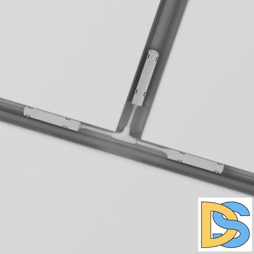 T-образный коннектор питания для магнитного шинопровода Maytoni Technical Magnetic track system Gravity TRA004CWT-22W