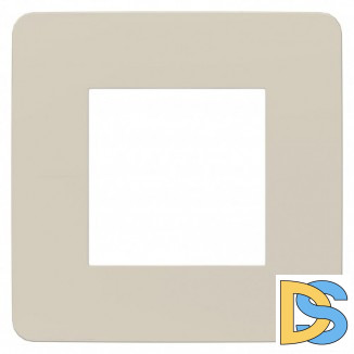 Рамка 1-ая (одинарная), Шампань/Белый, серия Unica Studio, Schneider Electric