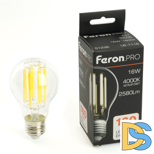 Светодиодная лампа Feron LB-1116 E27 16W 4000K 51236