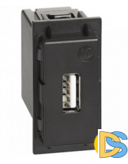 Зарядное устройство USB Стандарт А 1500мА 1 модуль. Btichino Living Now