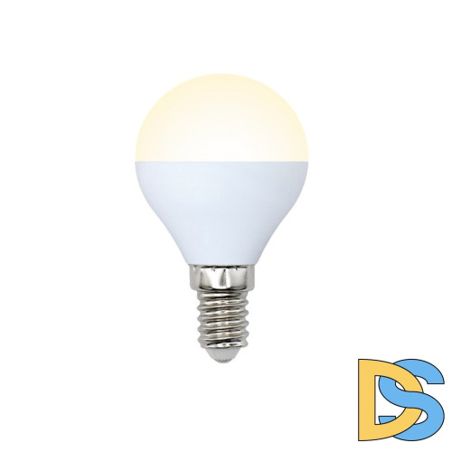 Лампа светодиодная (UL-00003820) Volpe E14 7W 3000K матовая LED-G45-7W/WW/E14/FR/NR