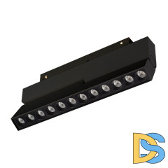 Трековый магнитный светильник Arlight MAG-ORIENT-DOTS-FOLD-S230-12W Warm3000 (BK, 30 deg, 48V) 042014