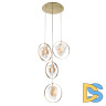 Подвесной светильник Delight Collection Cowley P60669-4 gold/clear