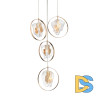 Подвесной светильник Delight Collection Cowley P60669-4 gold/clear